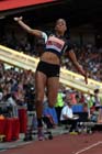 Shara Proctor in the long jump at the Sainsbury's British Championships, Birmingham.